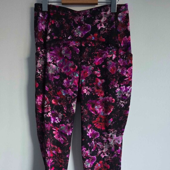 Lululemon Swift Speed High-Rise Tight 28" Fluro Floral Multi Size 4 - Picture 2 of 5